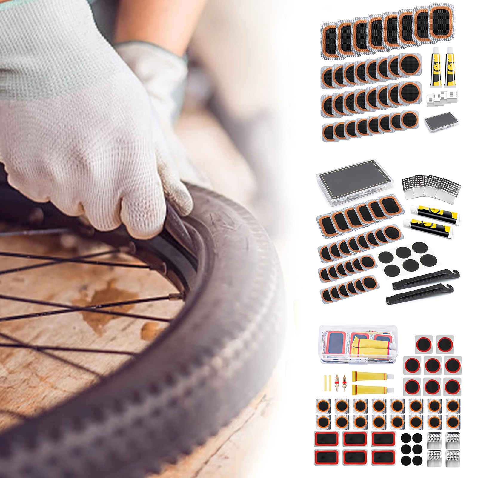 Bicycle Repair Kit - Bike Tire Repair Kit Simple to