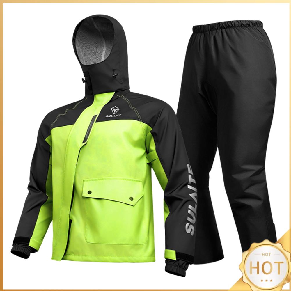 Cycling Gear In Rain - Motorcycle Rain Suit for Men &