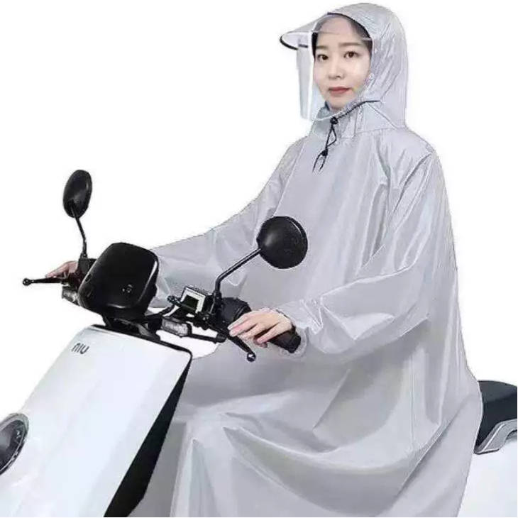 Cycling Gear In Rain - Thickened Motorcycle Raincoat with Sleeves Unisex