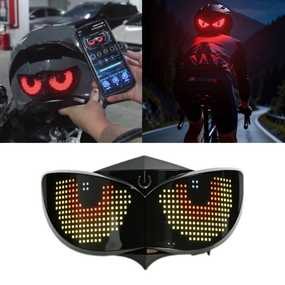 Bicycle Helmet - APP Control RGB Lion Eye Helmet