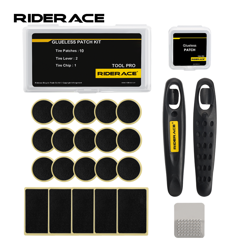 Bike Tube Repair Kit - Bicycle Glueless Chip Patches Kit Bike