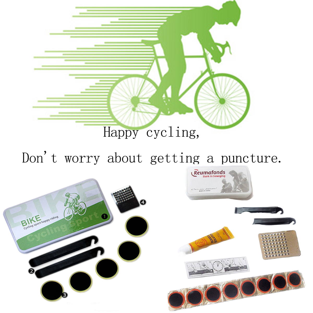 Bicycle Repair Kit - Bicycle Flat Tire Repair Kit Tool