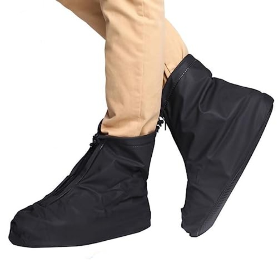 Cycling Shoe Covers - Waterproof Shoe Covers, Reusable Foldable Slip