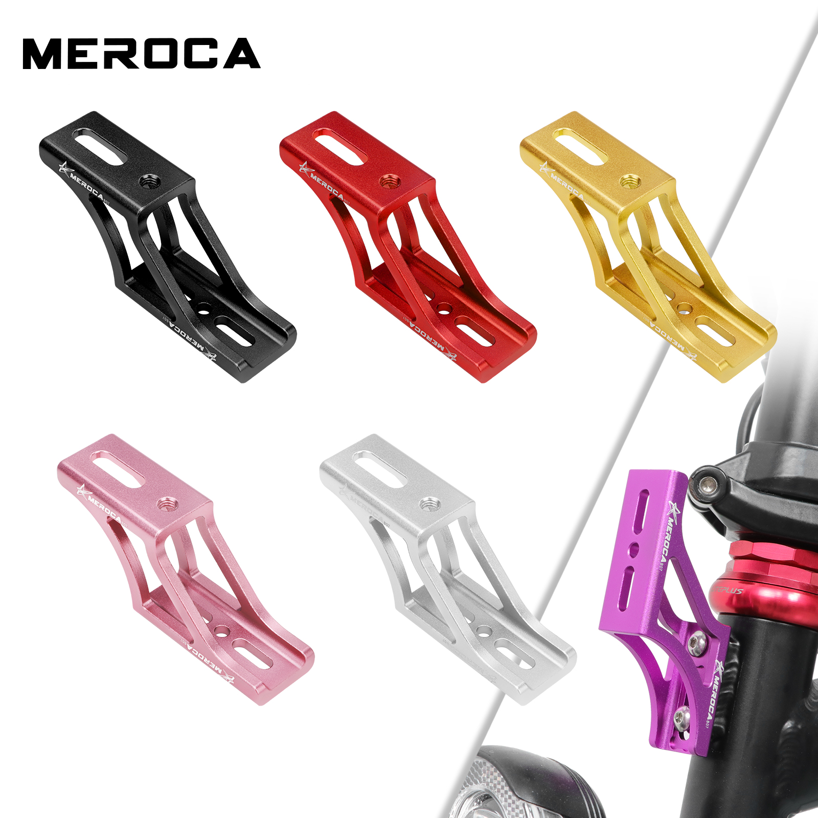 Cycling Gear Storage Rack - Meroca Folding Bicycle Front Bag Raised