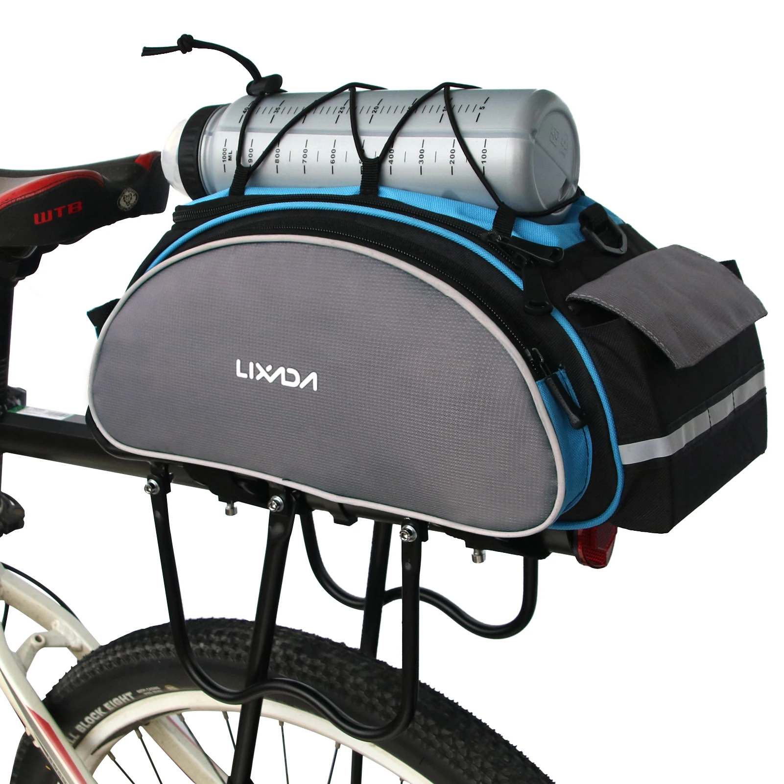 Cycling Gear Storage Rack - 13LMultifunctional Bicycle Rear Seat Bag Outdoor