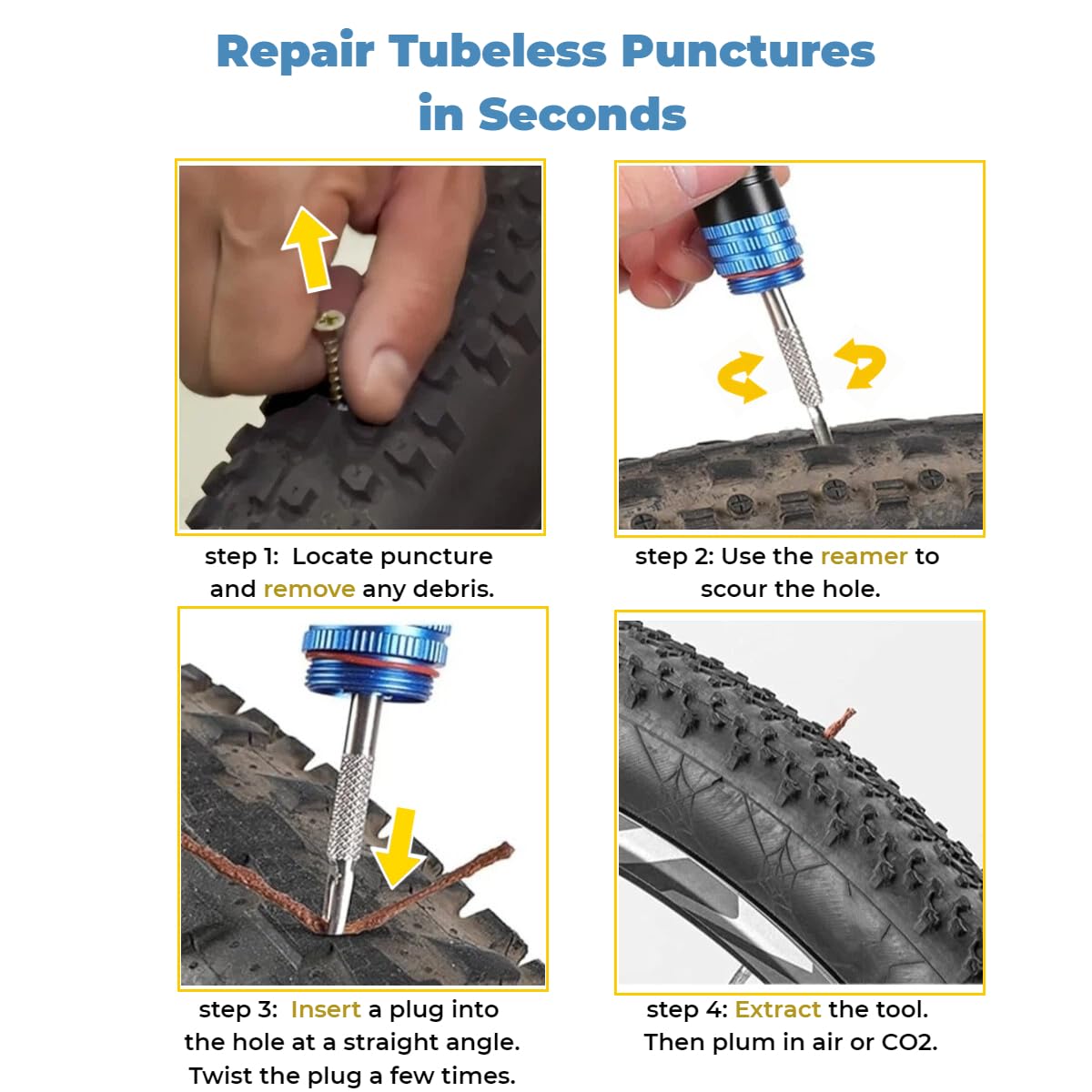 Tubeless Bike Tire Repair Kit  - огляд і ціна Bike Tube Repair Kit