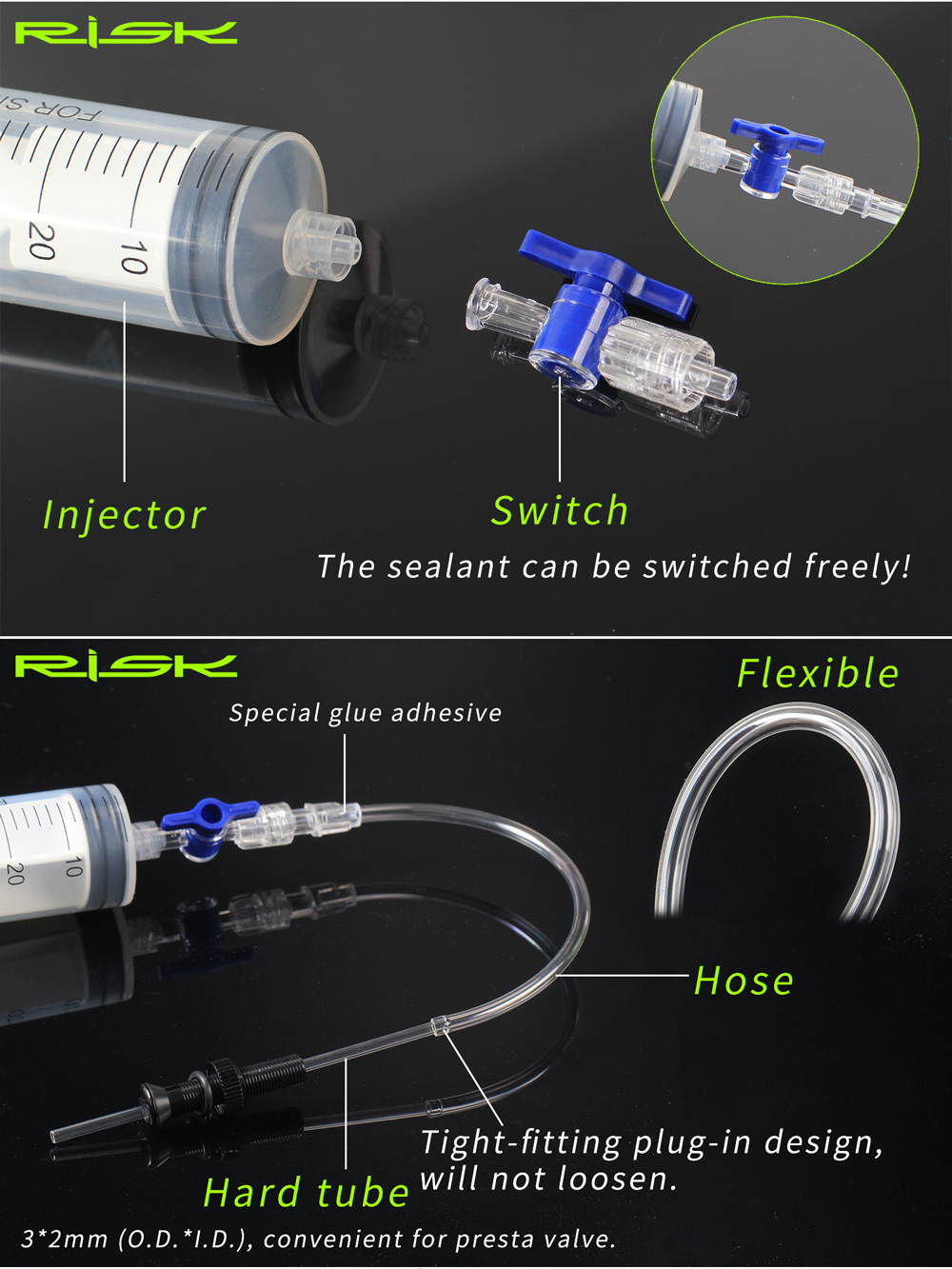 RISK Cycling Bike Bicycle Tube - огляд і ціна Bike Tube Repair Kit