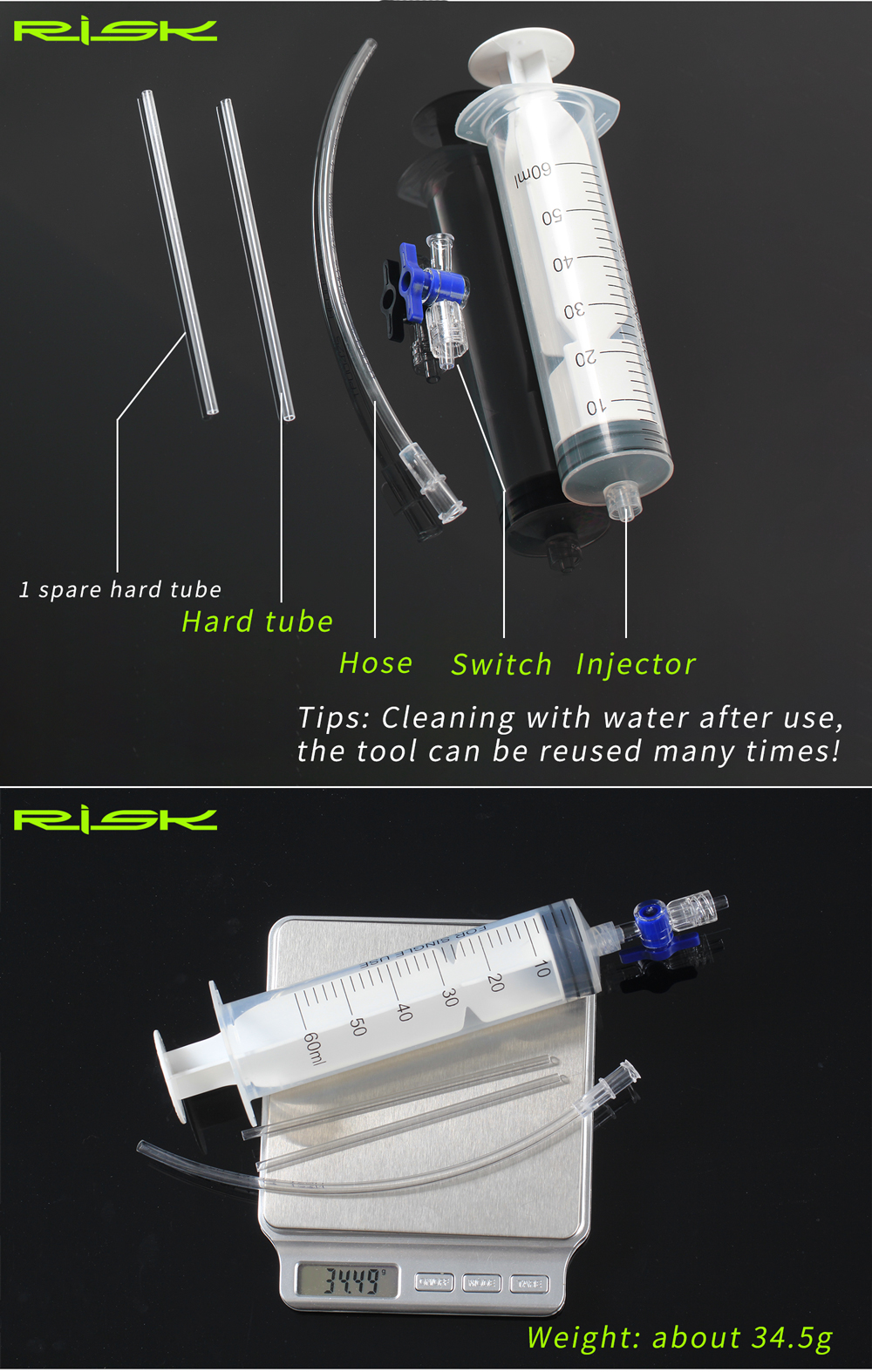 RISK Cycling Bike Bicycle Tube - огляд і ціна Bike Tube Repair Kit