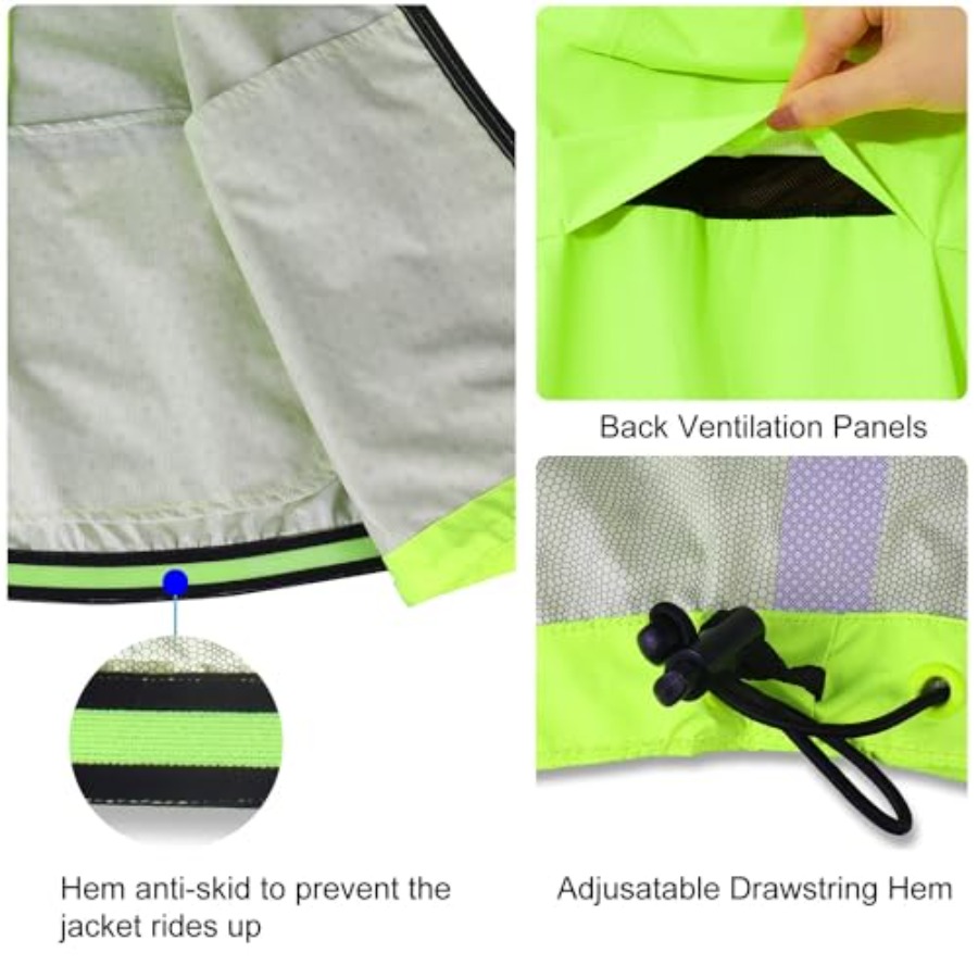 Men's Rain Jacket Waterproof W - огляд і ціна Cycling Gear In Rain