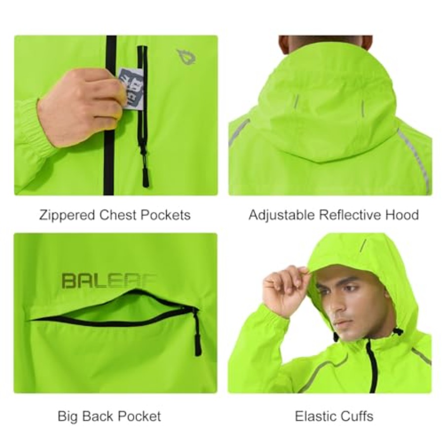 Men's Rain Jacket Waterproof W - огляд і ціна Cycling Gear In Rain