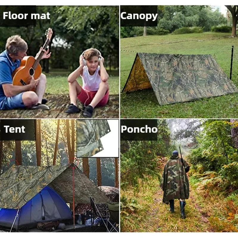 Tactical Camouflage Rain Ponch - огляд і ціна Cycling Gear In Rain