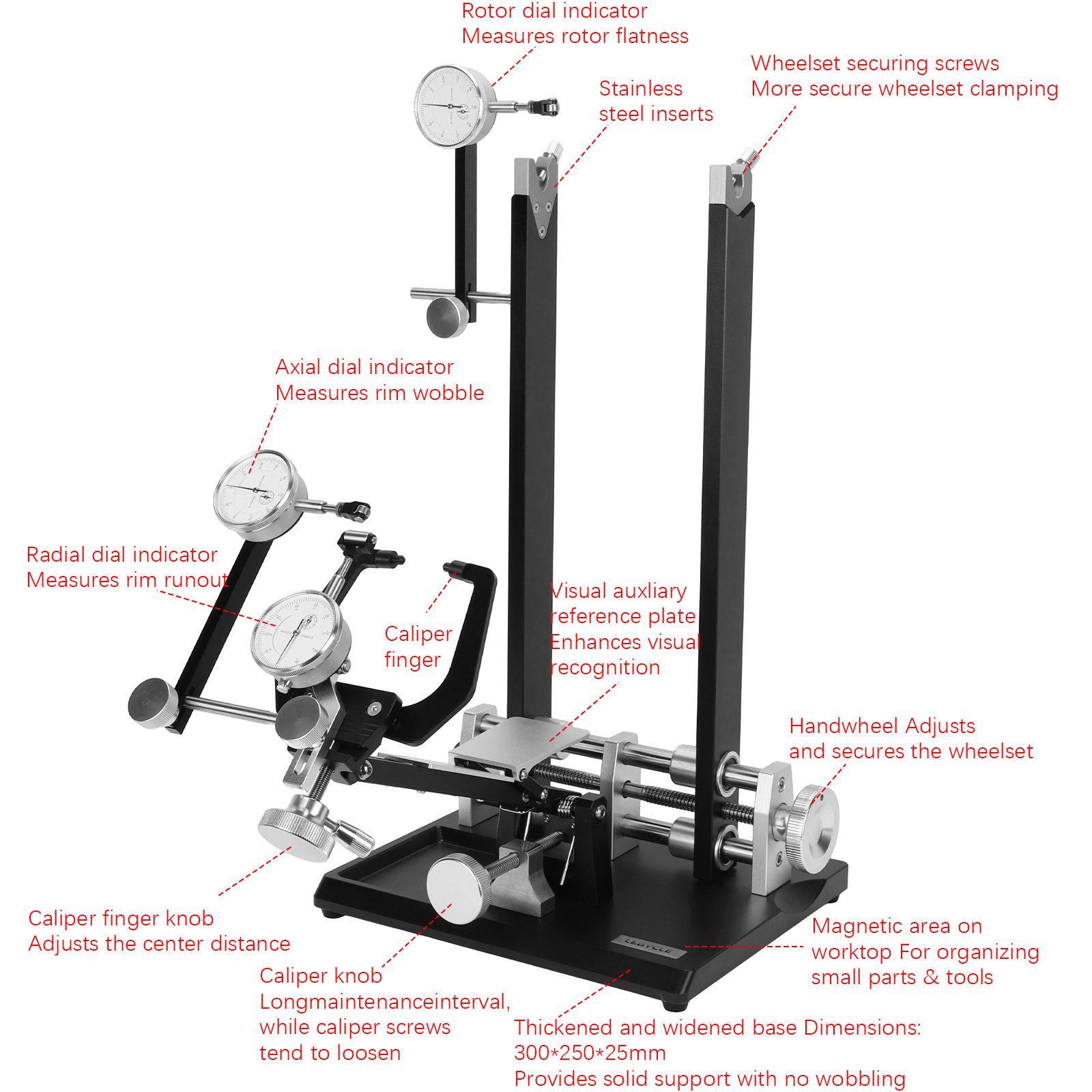 Bicycle Wheel Truing Stand wit - огляд і ціна Bicycle Repair Kit