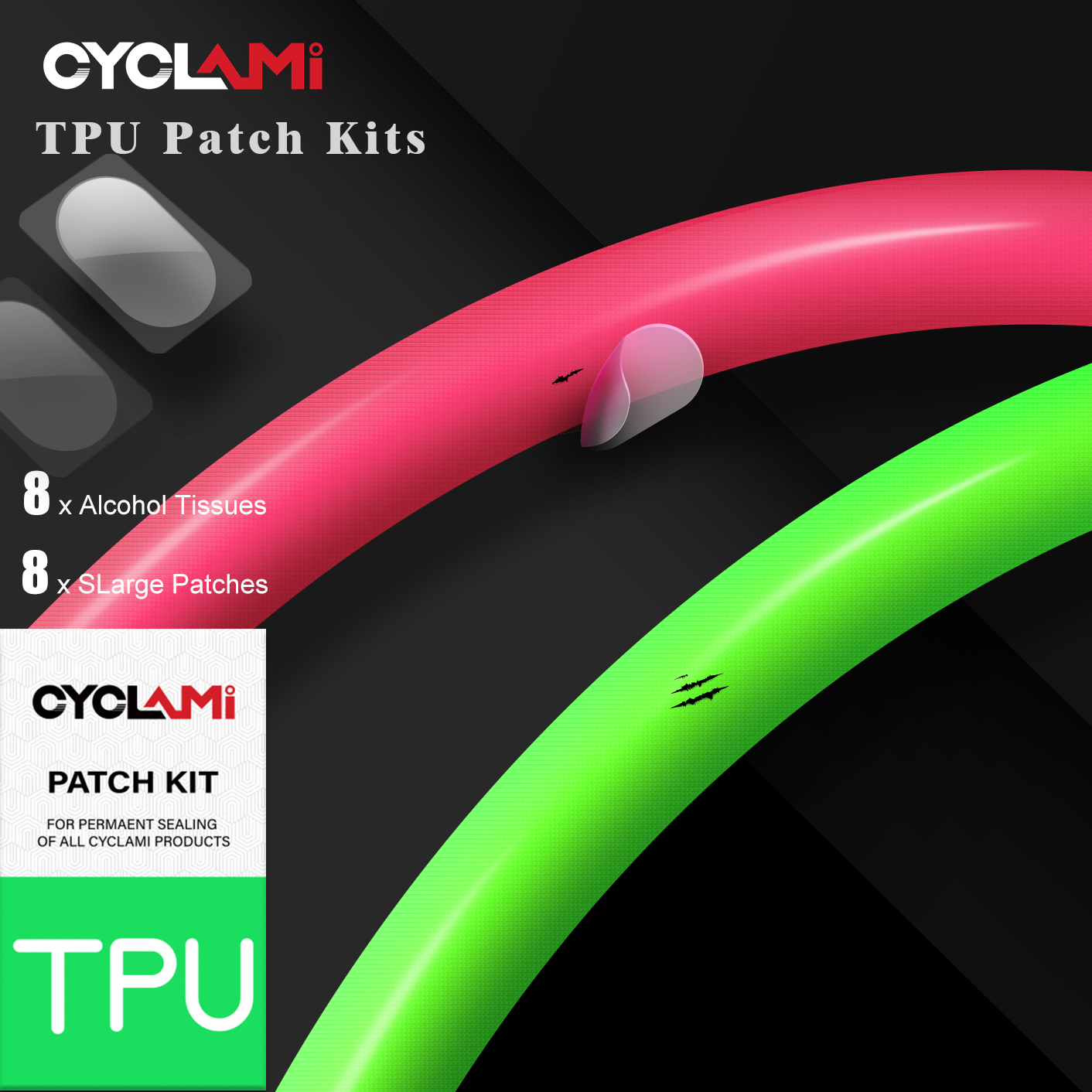 CYCLami  Bike Inner Tube Tire  - огляд і ціна Bike Tube Repair Kit