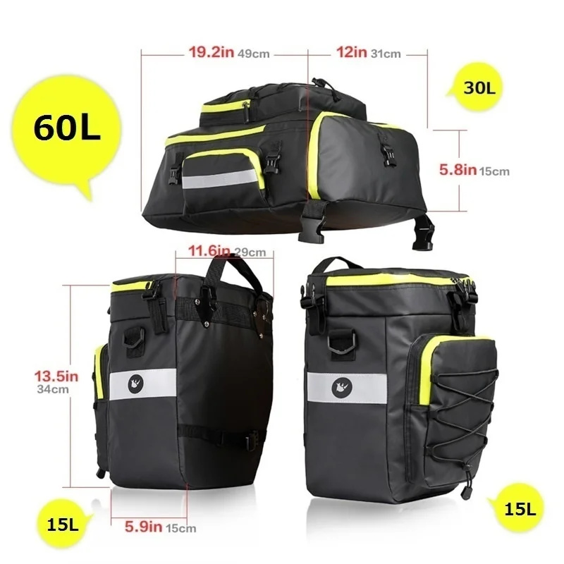 60L 3 In 1 Mountain Road Bicyc - огляд і ціна Cycling Gear Storage Rack