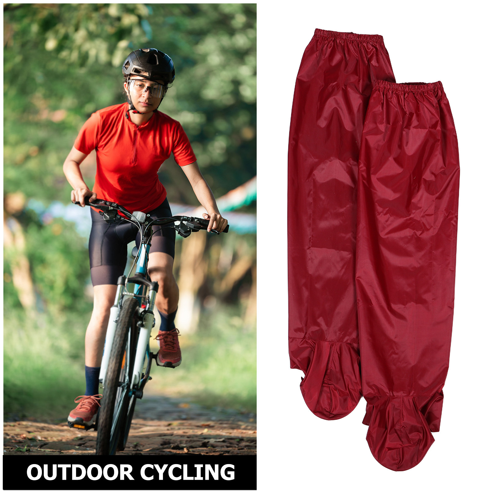 1Pair Waterproof Boot Covers M - огляд і ціна Cycling Gear In Rain