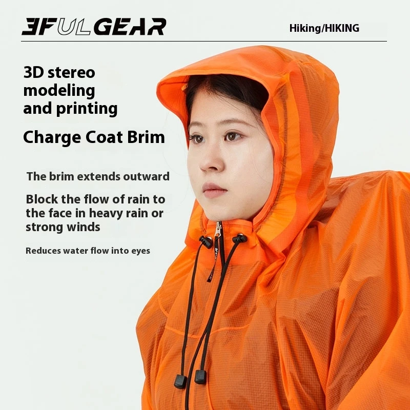 3F UL GEAR Zipper Raincoat 15D - огляд і ціна Cycling Gear In Rain