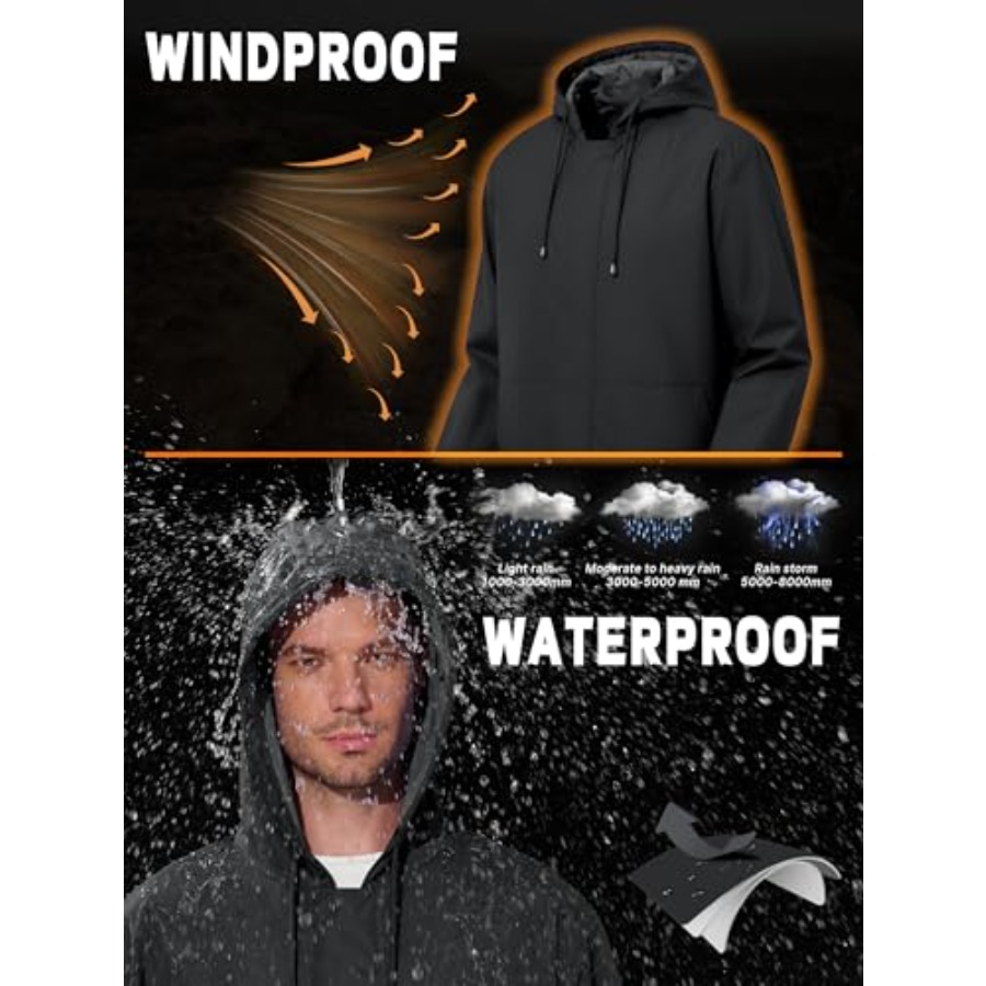 UIQUR Men's Rain Jacket Waterp - огляд і ціна Cycling Gear In Rain