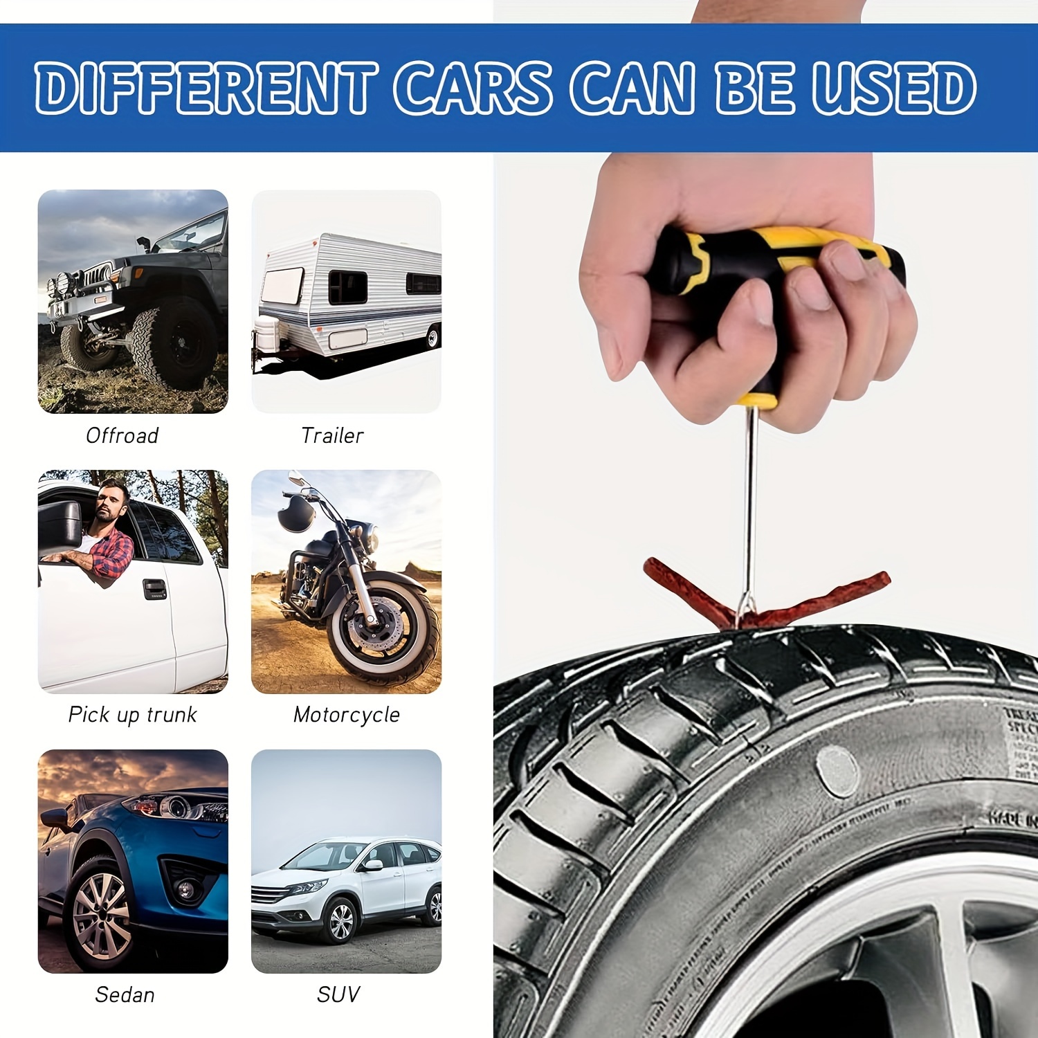 Emergency Heavy Duty Car Tire  - огляд і ціна Bike Tube Repair Kit