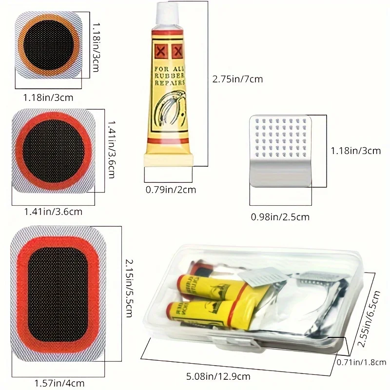 32pcs Bike Tire Repair Kit - B - огляд і ціна Bike Tube Repair Kit