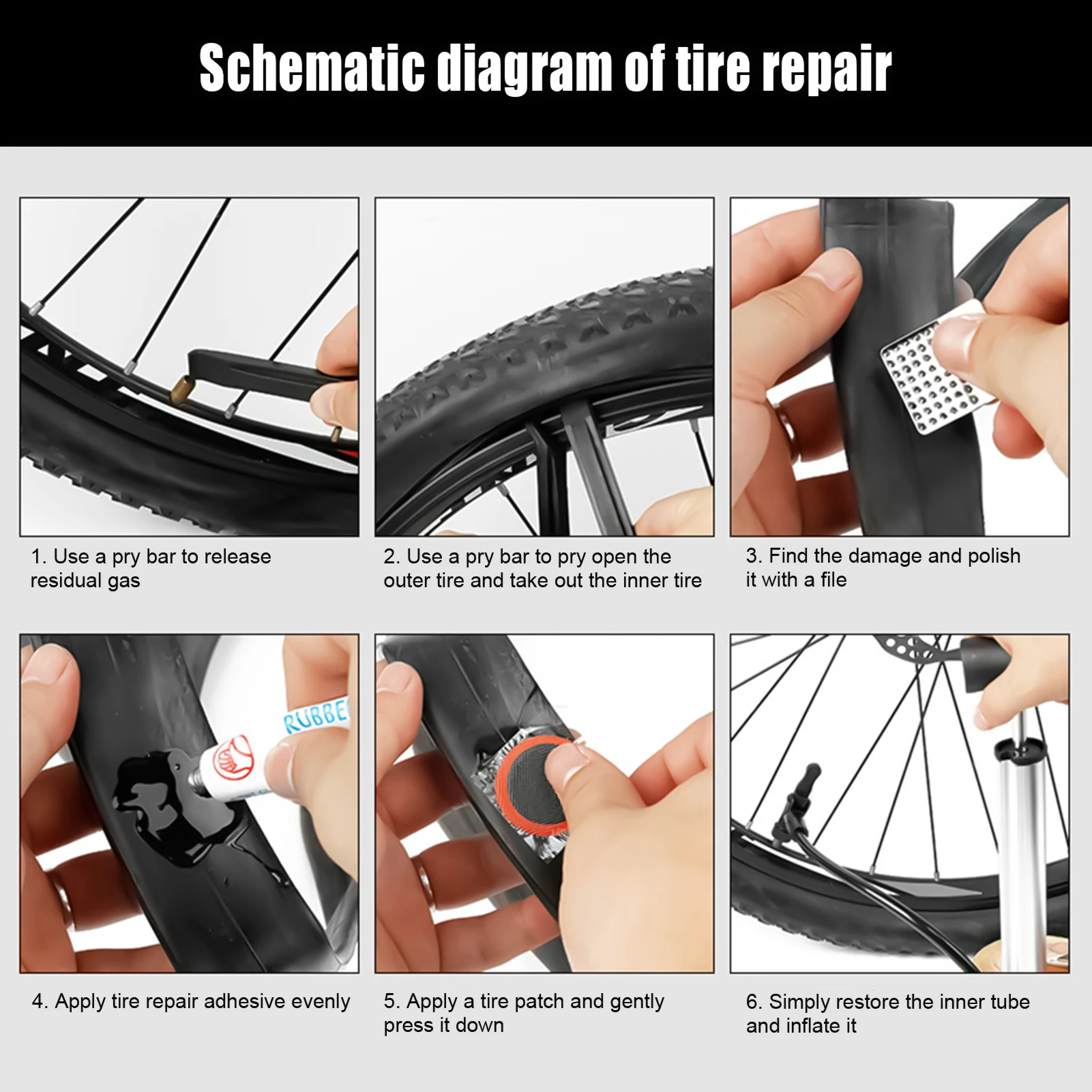 Professional Bike Tire Repair  - огляд і ціна Bicycle Repair Kit
