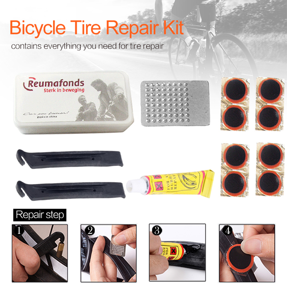 Bicycle Flat Tire Repair Kit T - огляд і ціна Bicycle Repair Kit