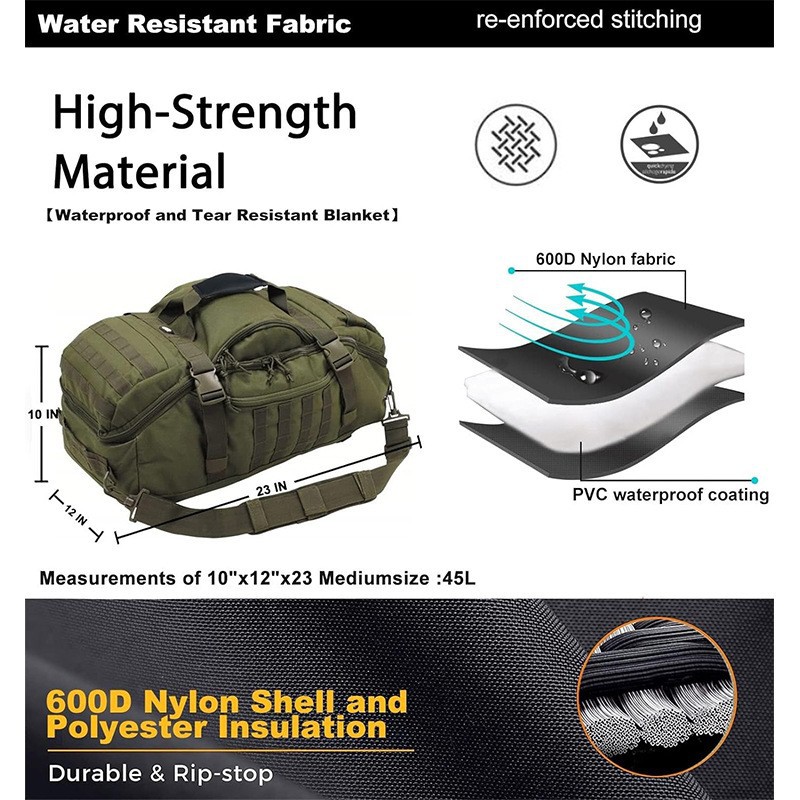 40L 60L 80L Waterproof Travel  - огляд і ціна Cycling Gear Duffle
