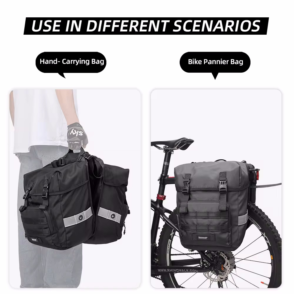 40L Bicycle Pannier Bag 2 in 1 - огляд і ціна Cycling Gear Storage Rack