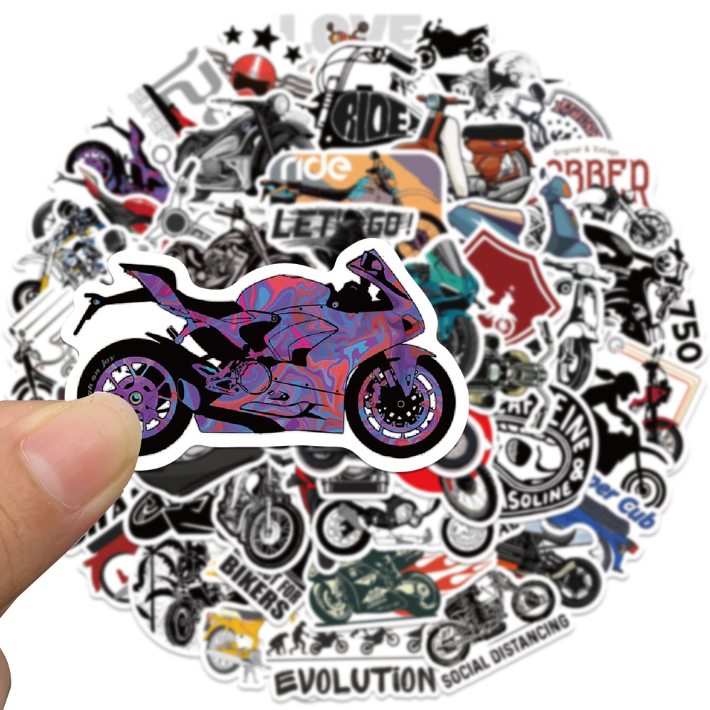 50pcs Retro Motorcycle Sticker - огляд і ціна Bicycle Helmet