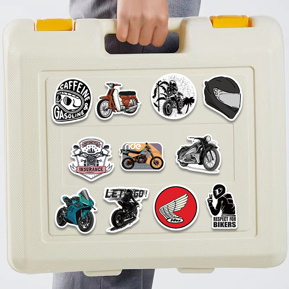 50pcs Retro Motorcycle Sticker - огляд і ціна Bicycle Helmet