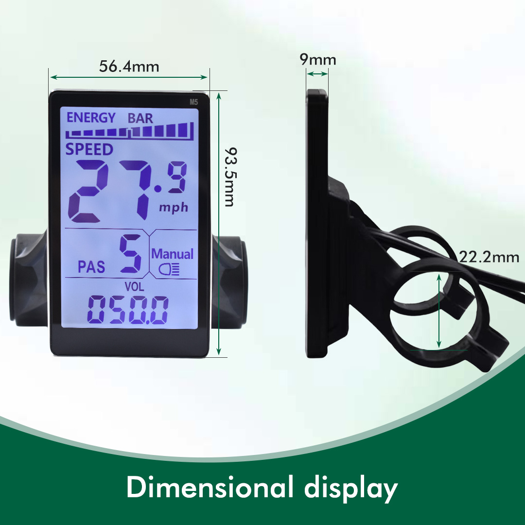 UART2 M5 24V 36V 48V Colorful  - огляд і ціна Bike Speedometer