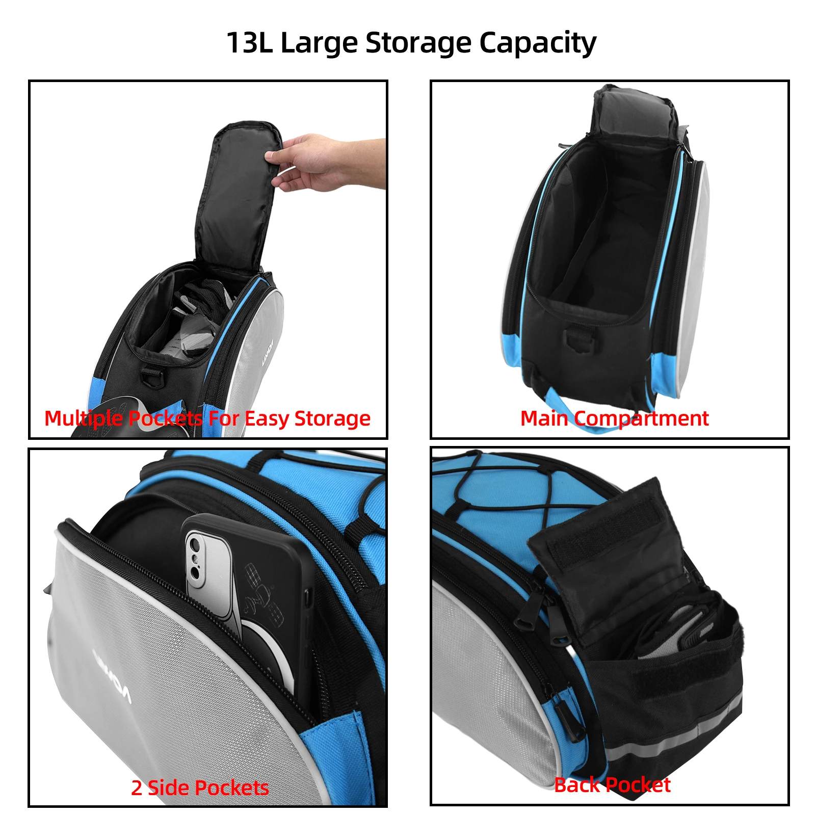 13LMultifunctional Bicycle Rea - огляд і ціна Cycling Gear Storage Rack
