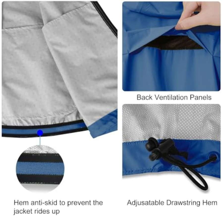 Men's Rain Jacket Waterproof W - огляд і ціна Cycling Gear In Rain