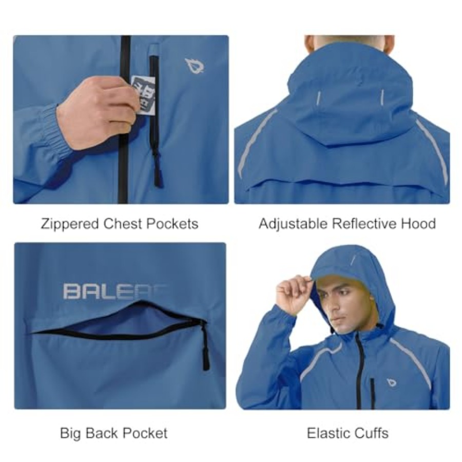 Men's Rain Jacket Waterproof W - огляд і ціна Cycling Gear In Rain